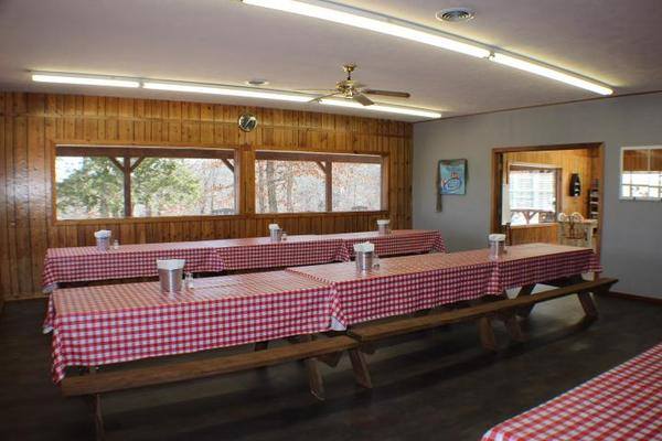 Covered pavilion with full kitchen at FourWardCast