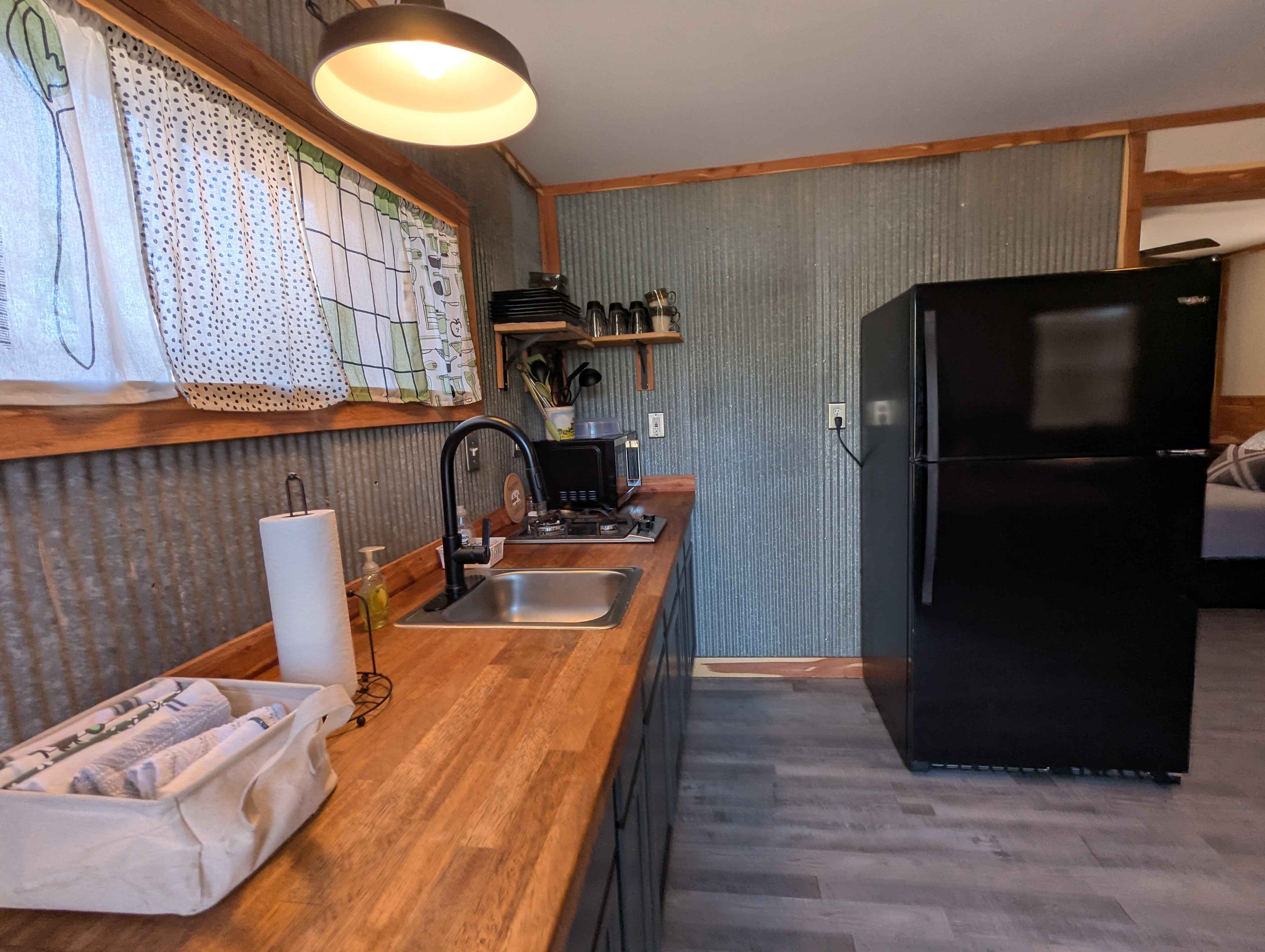 Deluxe cabin kitchen