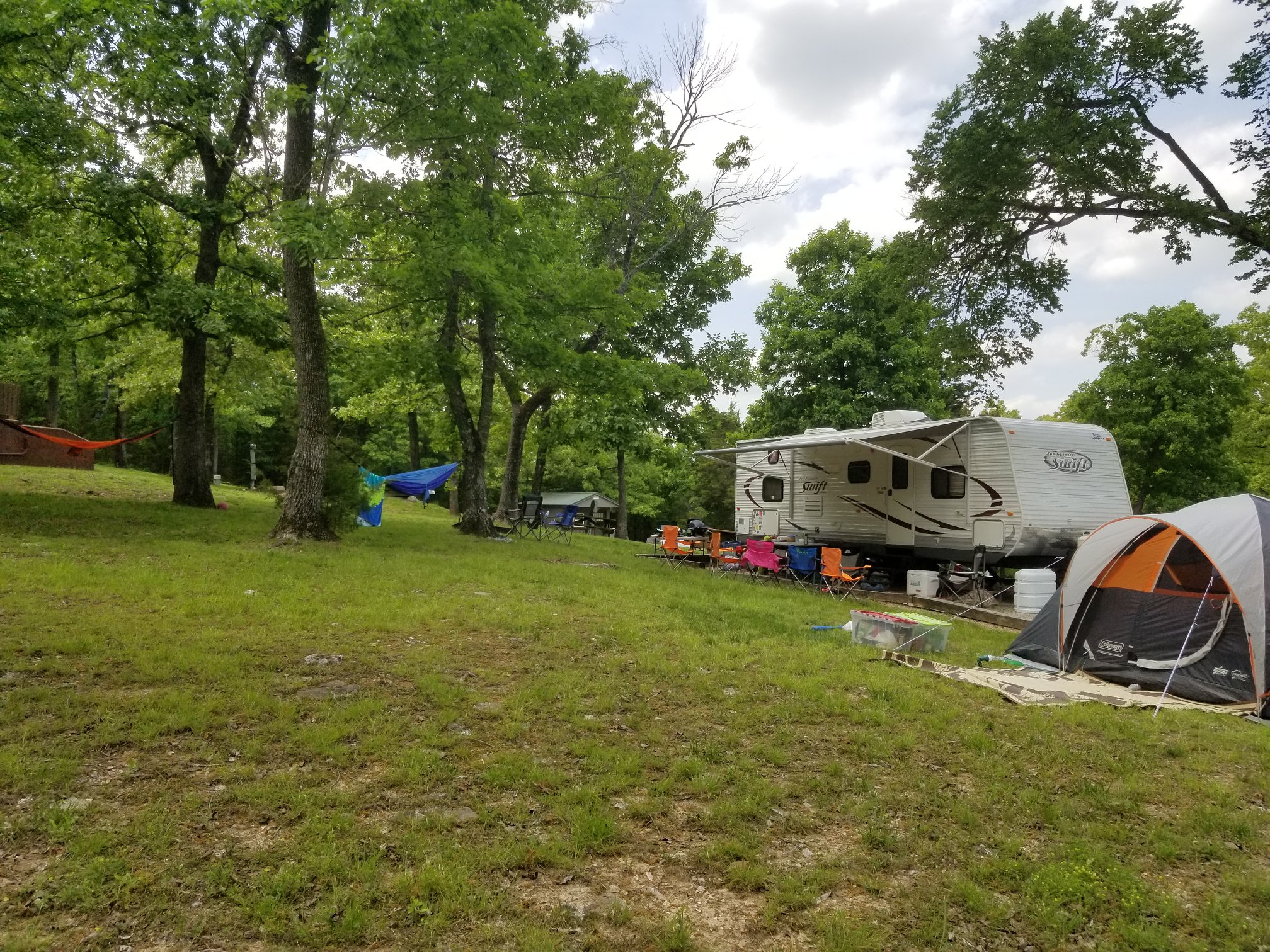 RV site with full hookups at FourWardCast